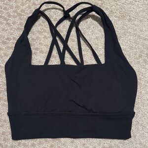 BuffBunny Black Strappy Sports Bra